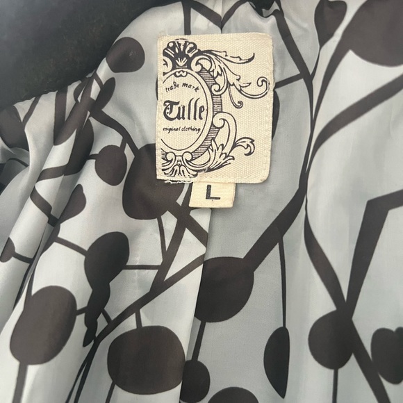 Army Green Wool Coat - Picture 7 of 8